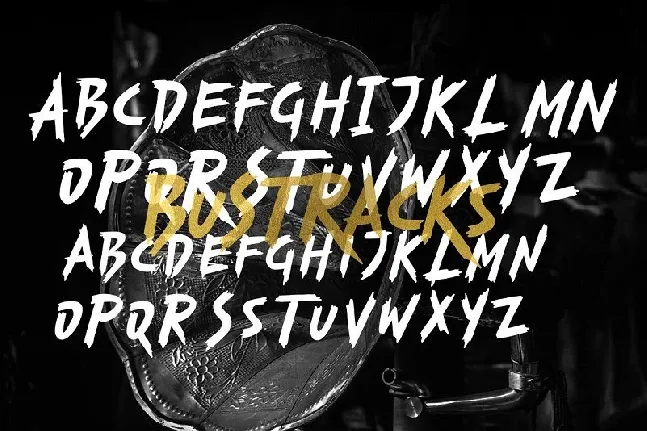 Bustracks Display font