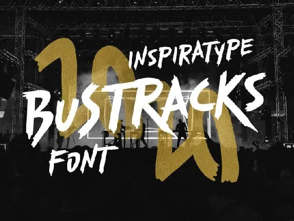 Bustracks Display font