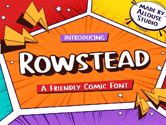 Rowstead font