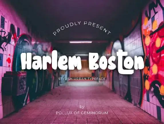 Harlem Boston Display font