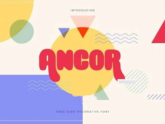 Ancor Bold Fun Sans Serif font