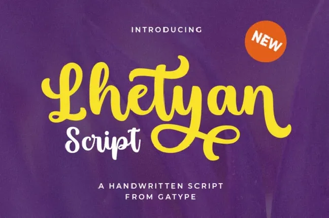 Lhetyan Script font