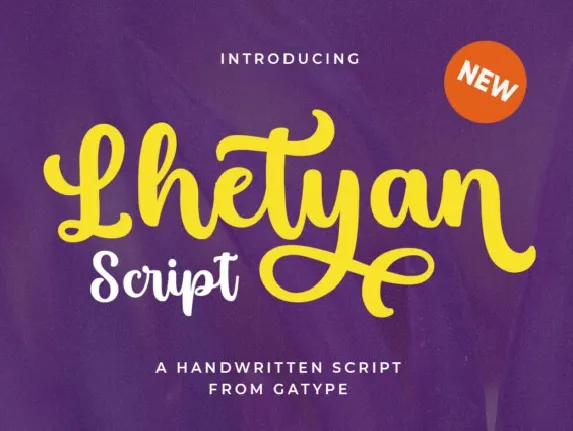 Lhetyan Script font