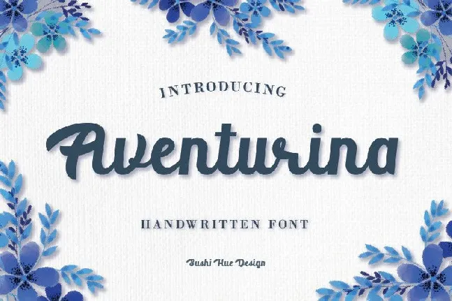 Aventurina Script font