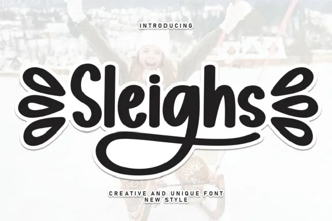 Sleighs Brush font