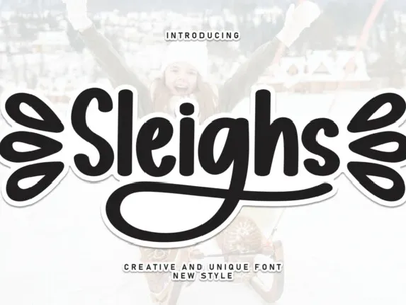 Sleighs Brush font