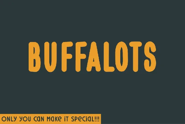 Buffalots font