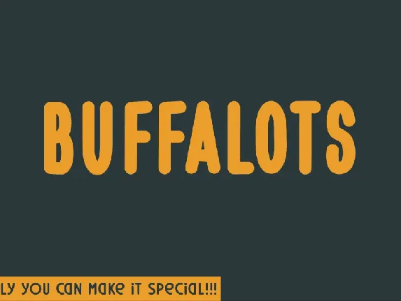 Buffalots font