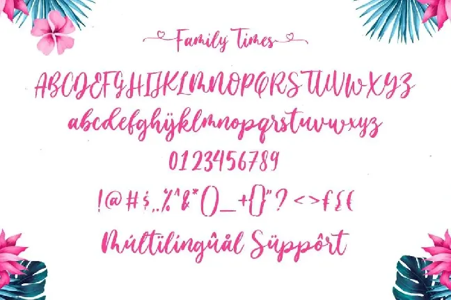 Family Times Lovely Handwritten font