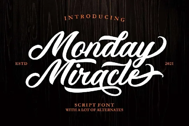 Monday Miracle font