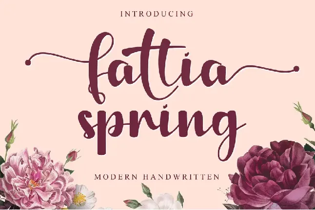 Fattia Spring - PERSONAL USE font