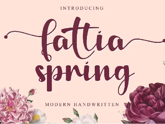 Fattia Spring - PERSONAL USE font