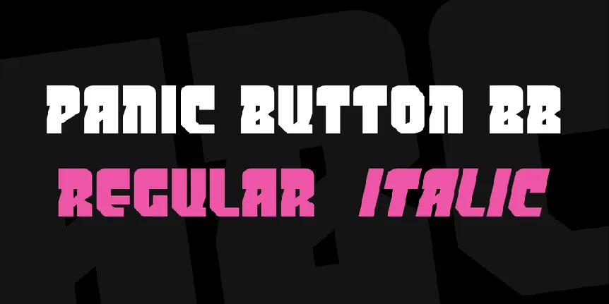 Panic Button BB font