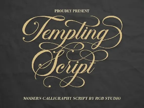 Tempting font