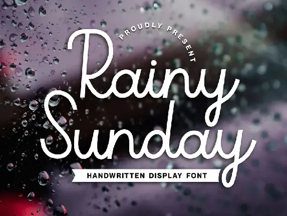 Rainy Sunday font