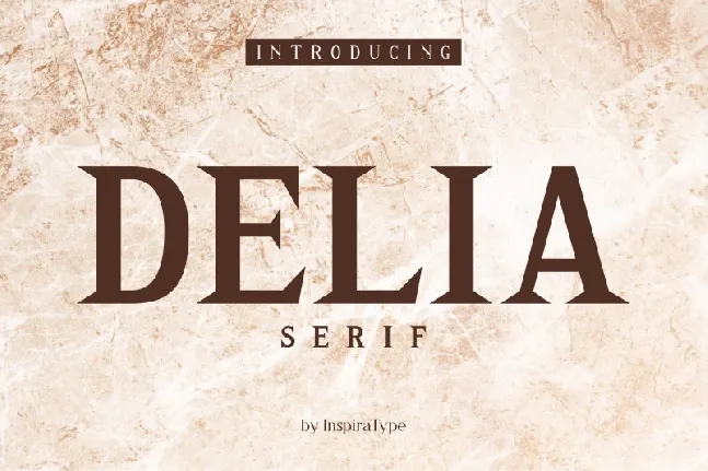 Delia – Regular and Bold font