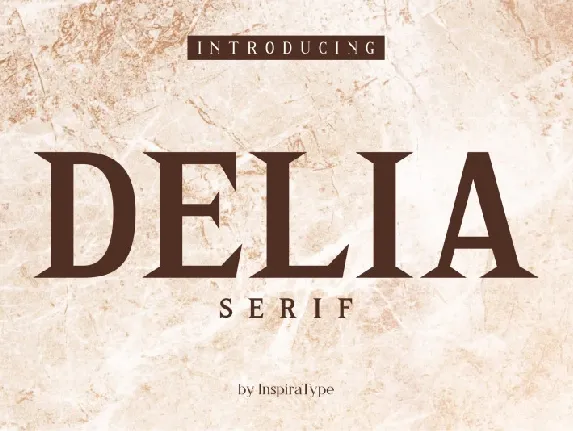 Delia – Regular and Bold font