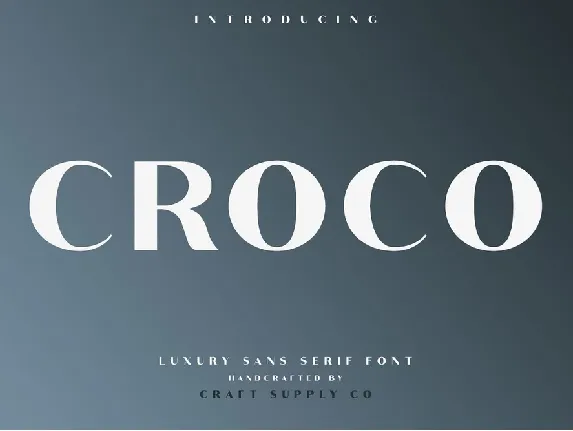 Croco font