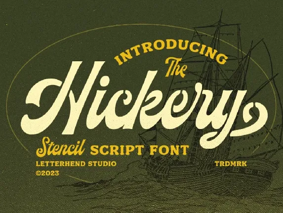 Hickery font