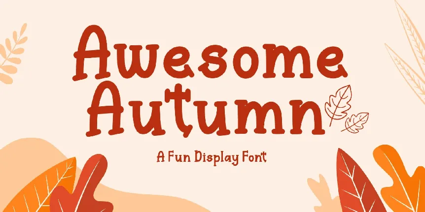 Awesome Autumn font