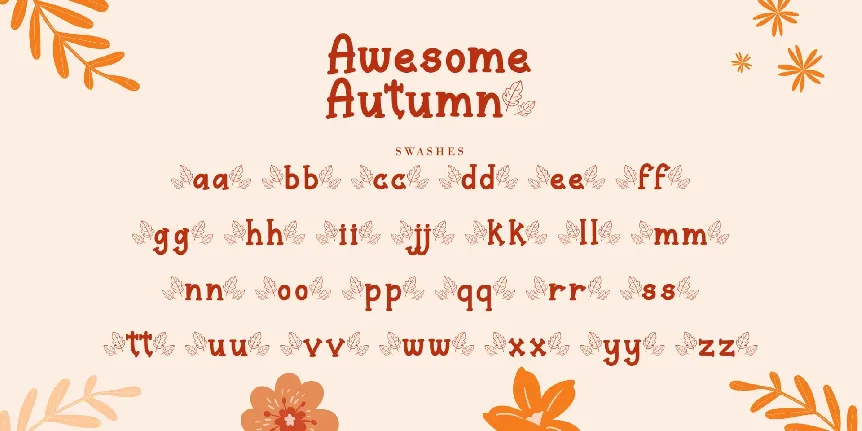 Awesome Autumn font