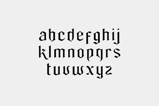 Blackthorne font