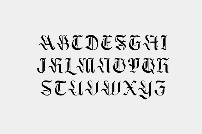 Blackthorne font