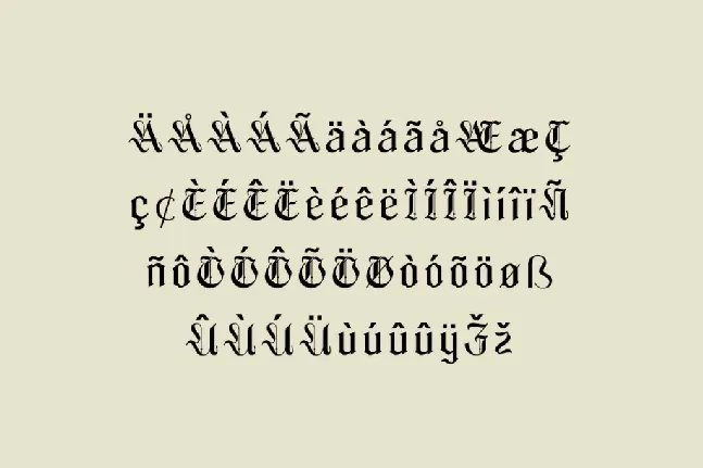 Blackthorne font