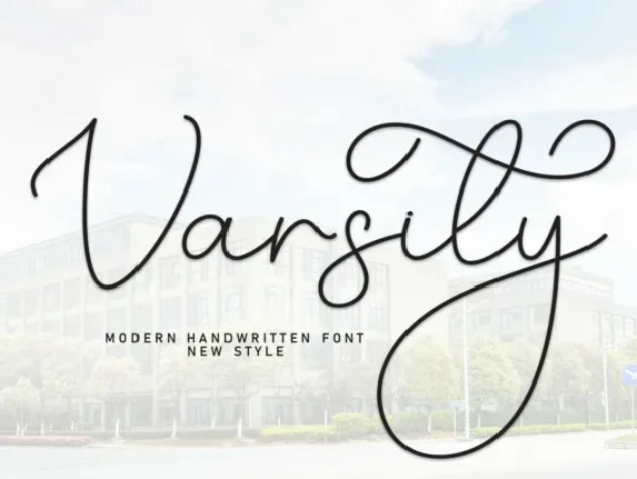 Varsity Calligraphy font