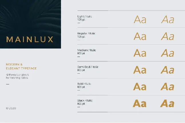 Mainlux font