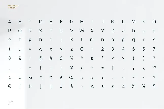 Mainlux font