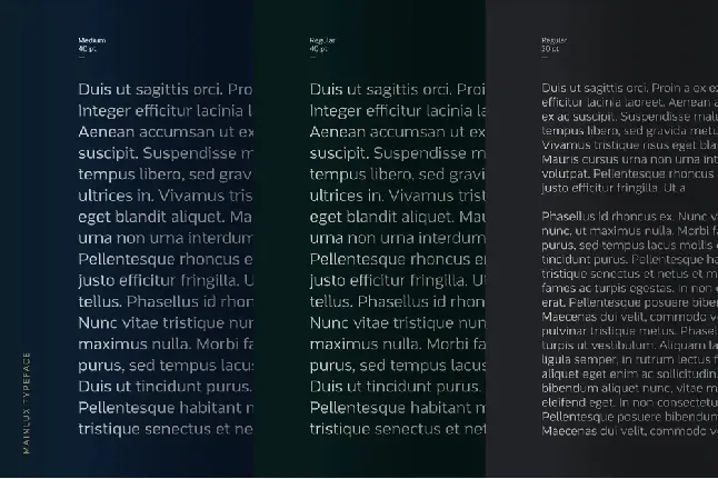 Mainlux font