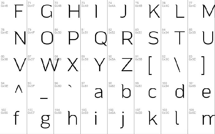 Mainlux font