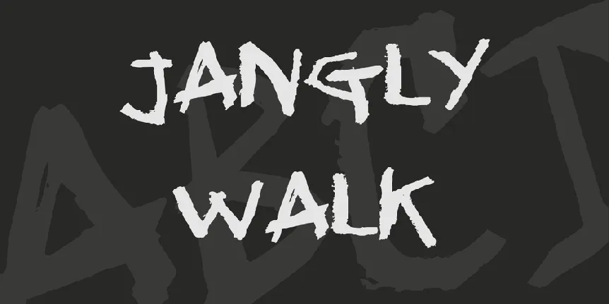 Jangly walk font