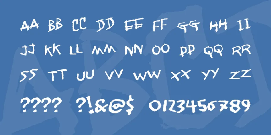 Jangly walk font