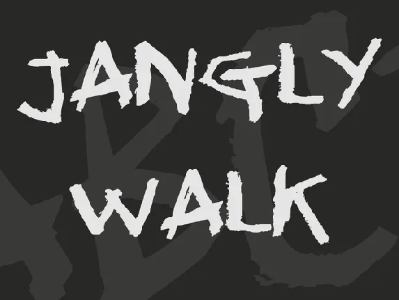 Jangly walk font