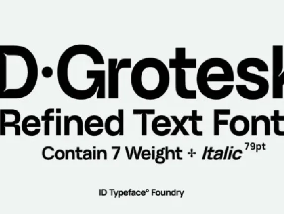 ID Grotesk font