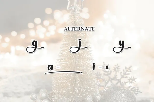 Christmas Light Brush font