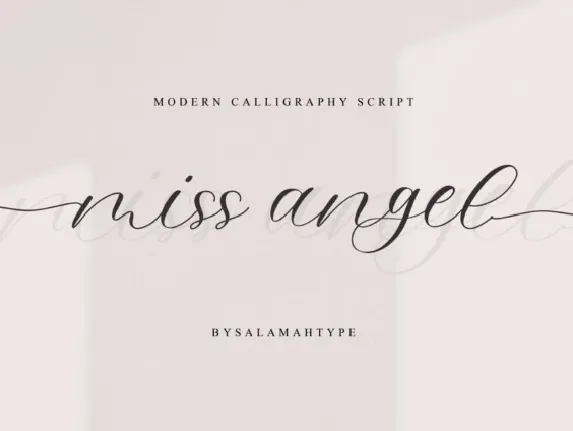 Miss Angel font