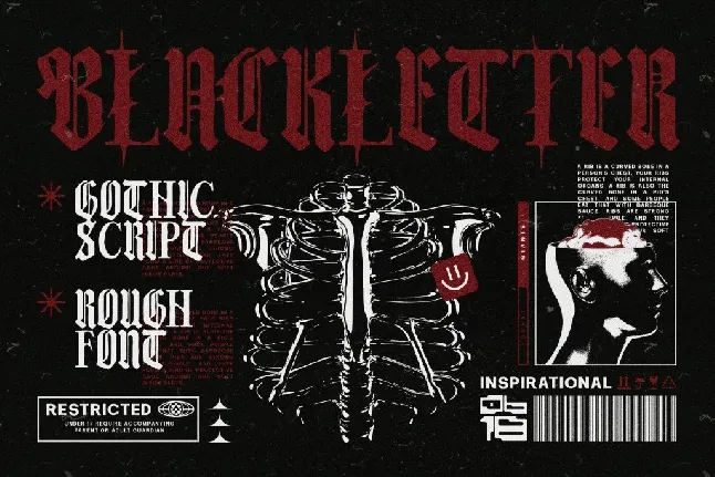 Dark brutal font