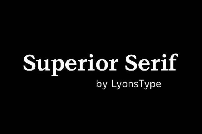 LT Superior Serif Family font