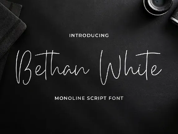 BethanWhite font