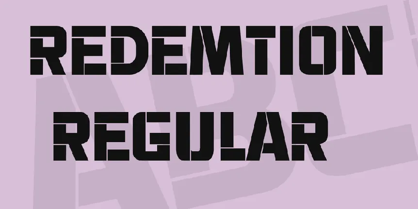 Redemtion font