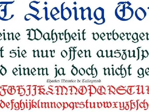 CAT Liebing Gotisch font