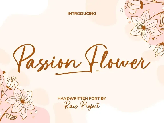 Passion Flower Demo font