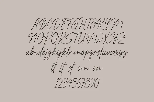 Restiny Sallmi font