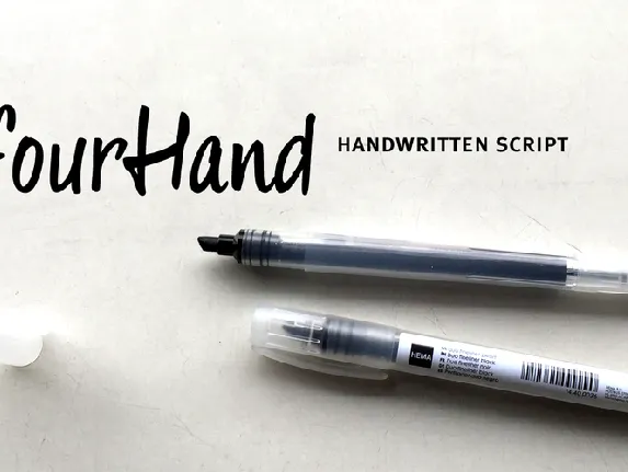 fourHand_TRIAL font