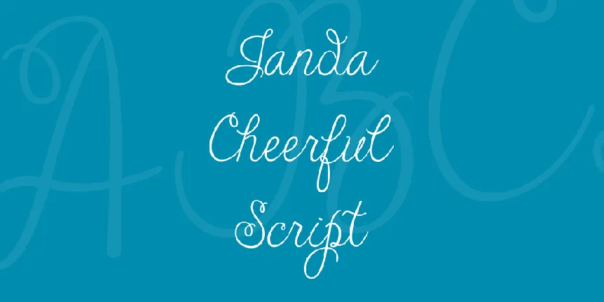 Janda Cheerful Script font