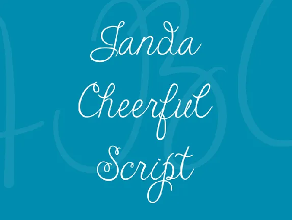 Janda Cheerful Script font