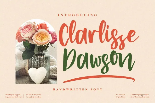 Clarlissa Dawson font